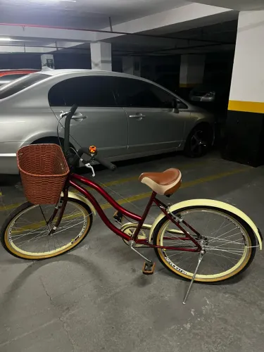 Bocleta aro 26 praiana com cesto. 