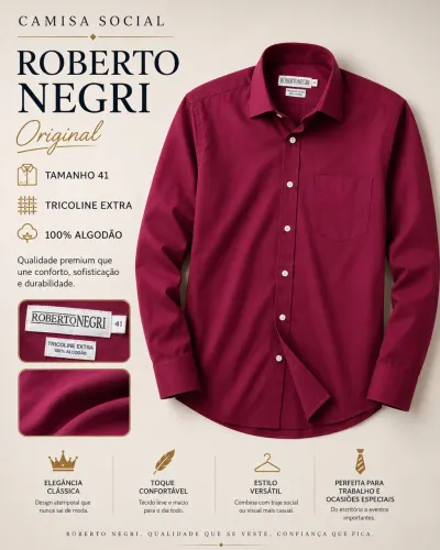 CAMISA ROBERTO NEGRI ORIGINAL
