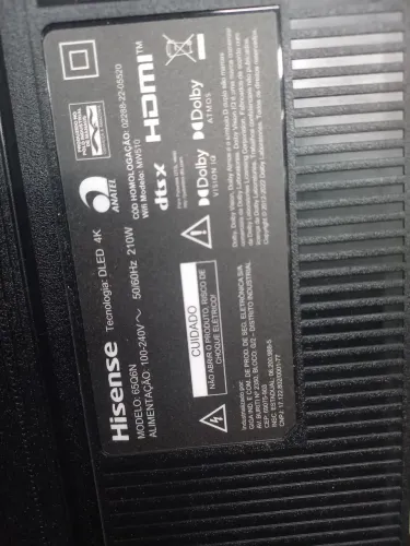 Kit total as placas tv 65 Hisense
