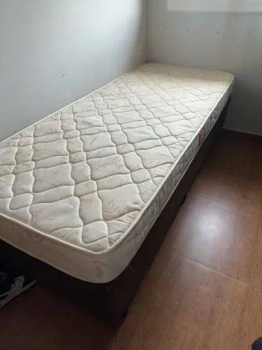 Cama Box Solteiro com Colchão