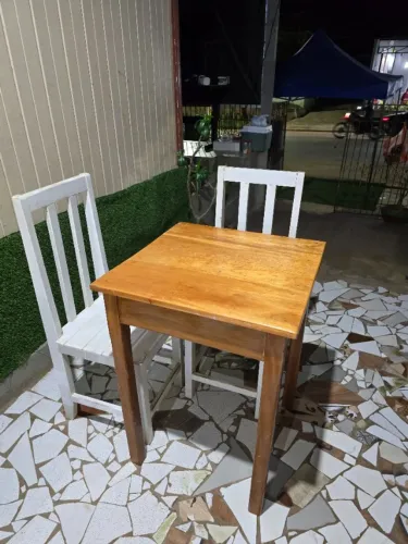jogo de mesa madeira
