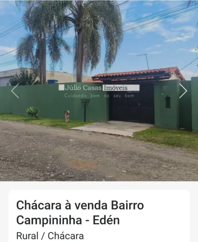 Chácara a venda Bairro campininha Rural Sorocaba