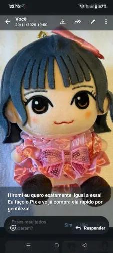 Linda boneca fofa de animes