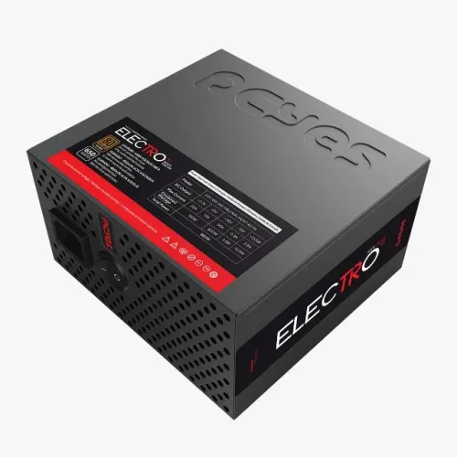 Fonte Gamer 650w 80 Plus Bronze Pcyes Electro V2 Black Vulcan - Elecv2pto *ENTREGA GRÁTIS*