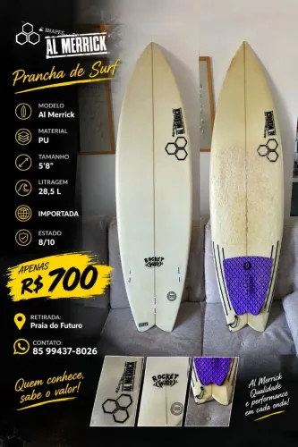 Vende se prancha 5'8 al merrick importada