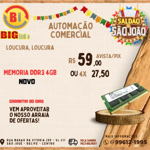 Memória Notebook Ddr3 Ram 4gb 1600mhz Pc3l-12800s