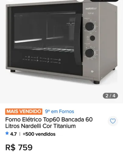 Forno Elétrico Nardeli Top 60