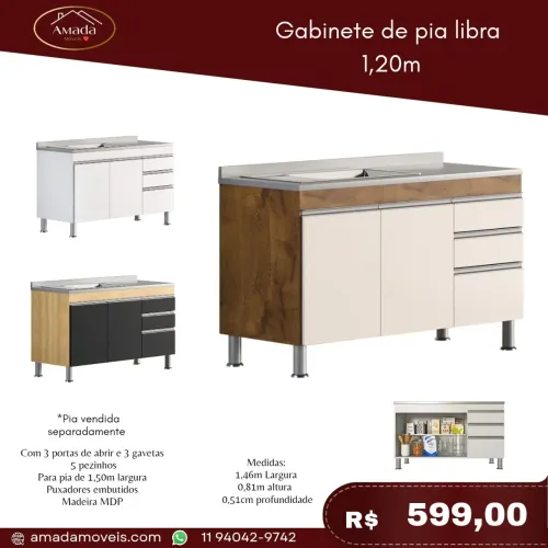 Gracinete de cozinha libra , à pronta entrega 