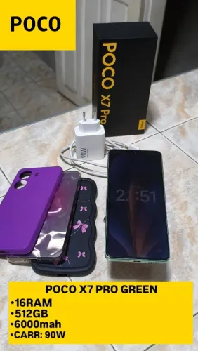 POCO X7 PRO GREEN. 16RAM 512GB