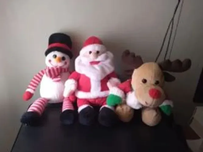 Pelúcia de Natal Excelente Estado Vendido Separadamente ou o Trio