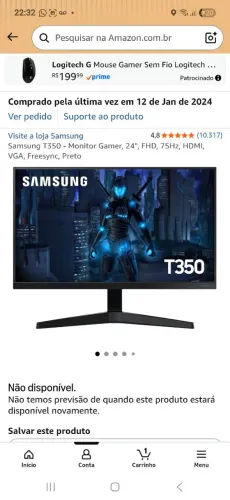 MONITOR GAMER SANSUNG T350