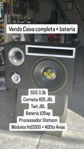 Caixa de som automotivo nova