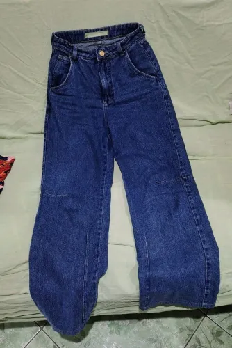 Calça wide leg feminina