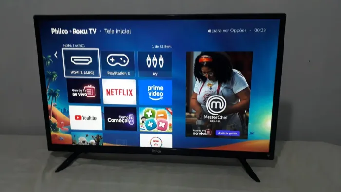 VENDO TV SMART PHILCO ROKU 32' COMPLETA  