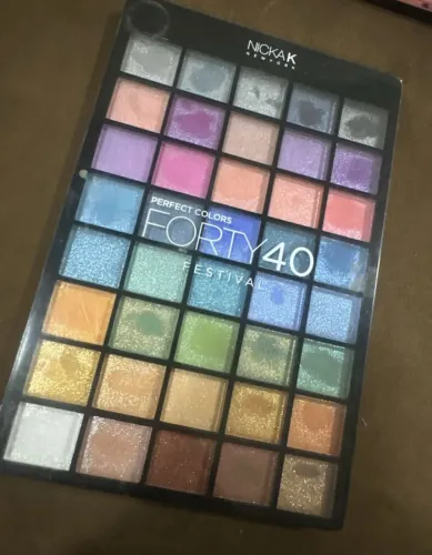 Paleta de sombras Importada nicka k perfect colors 40 cores