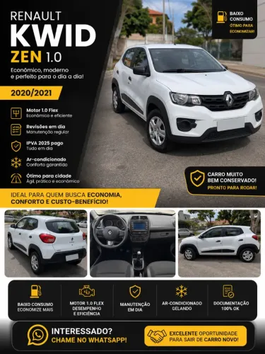 Renault Kwid Zen 1.0 Flex 12V 5P Mec. 2021