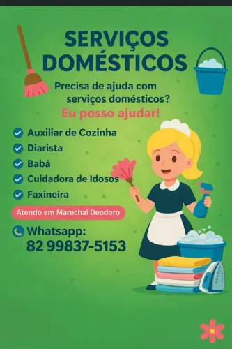 Empregada Doméstica com Experiência - Disponível para Trabalhar