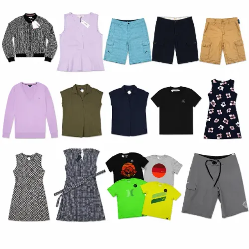 Lote com 18 Peças de Roupas Importadas, Novas e Originais - Diversas Marcas