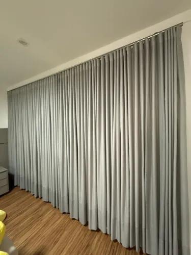 Cortina Sob Medida Forrada 3,66 x 2,70 m + Trilho | Excelente Estado 