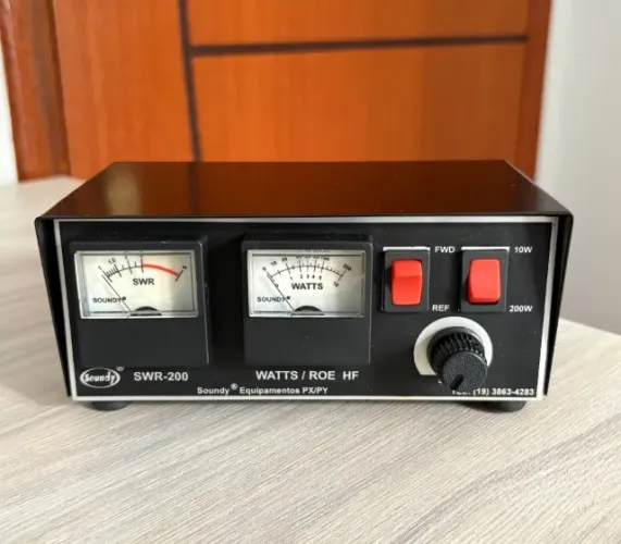 Medidor de ROE e Potência Soundy SWR-200 Wattímetro HF PX PY