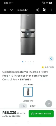 Vendo geladeira