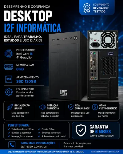 Desktop LF Informática i5 4 geração
