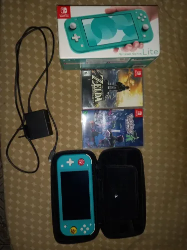 Nintendo switch lite completo acompanhar 2 jogos