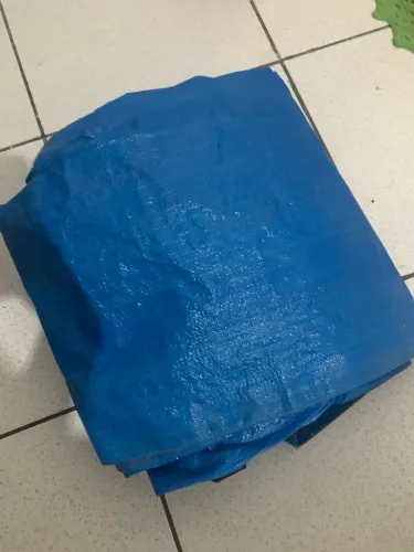 lona plástica azul do tipo encerado de polietileno