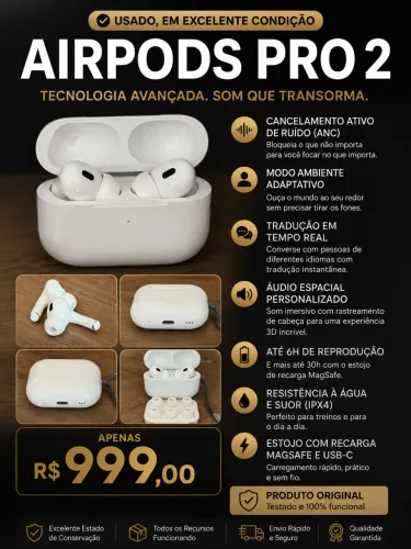 AirPods Pro 2 - Melhor Usado