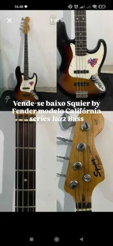 Baixo squier Jazz bass