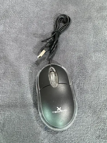 Mouse Óptico Techno com Fio Ergonômico