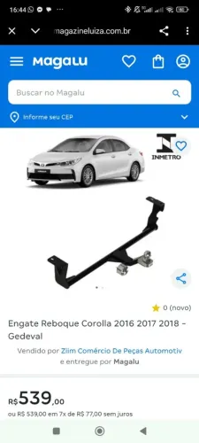 Vendo engate corolla