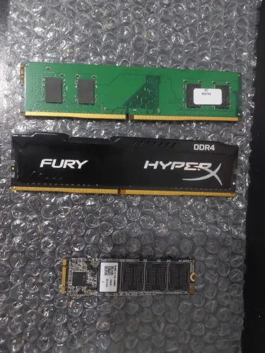 Kit duas memória ram ddr4 4gb + SSD M.2 120gb