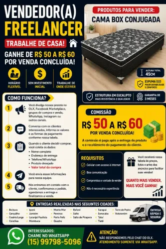 VENDEDOR(A) COMERCIAL | COMISSÃO + PREMIAÇÕES