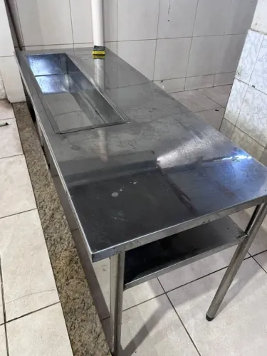 Mesa Quente - Pista quente - Bancada inox 