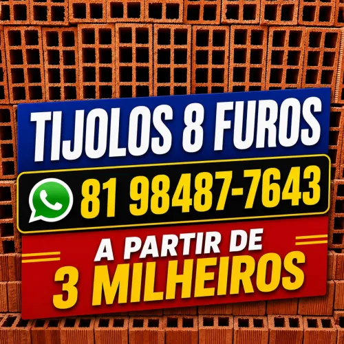 TIJOLO TIJOLOS. DIRETO DE FABRICA(PAGUE SOMENTE NA ENTREGA)