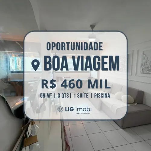 Oportunidade para Venda Em Boa Viagem | O máximo de conforto com piscina na cobertura.