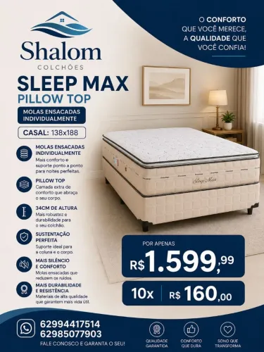 Colchão sleep Max casal