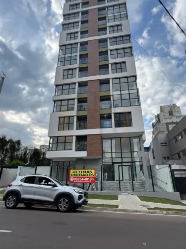 Apartamento de um dormitório com sacada com churrasqueira