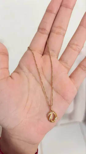 Cordão banhado a ouro