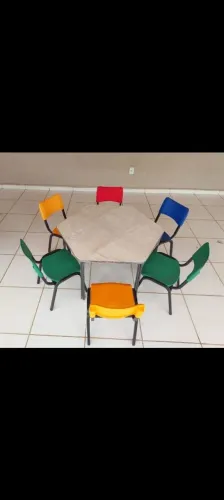 Conjunto sextavado escolar