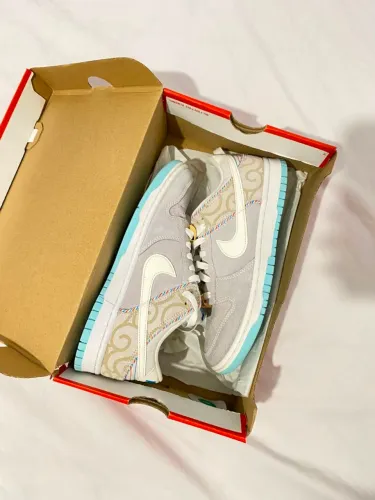 Nike dunk low barber shop grey