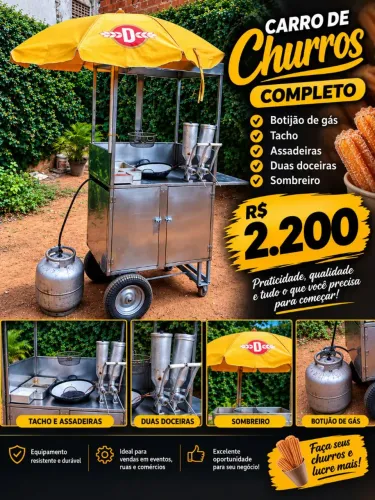 Carro de churros completo