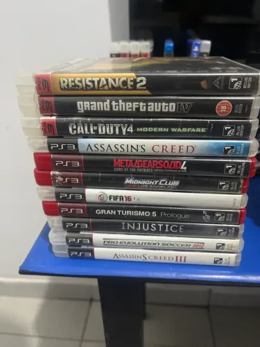 Lote de jogos de ps3