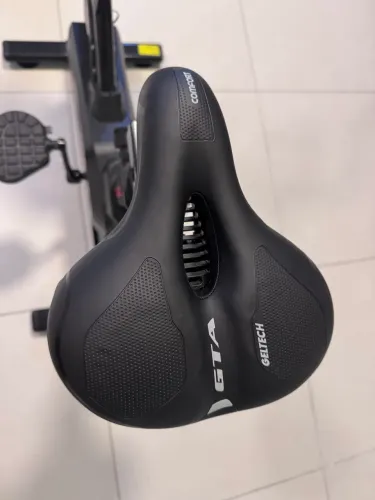 Bicicleta Ergometrica Spinning Preta com Vermelho 8kg de Inércia