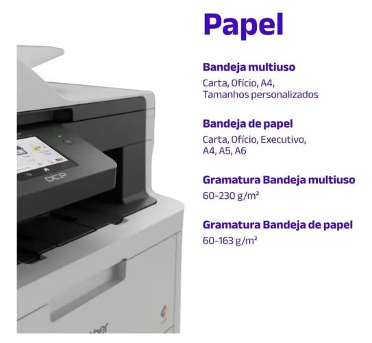 Impressora Multifuncional Laser DCP L5512DN, Monocromática