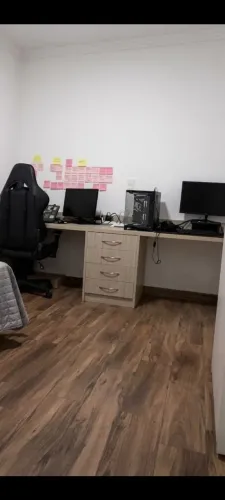 Bancada para escritório ou home office feito em marcenaria (18mm)