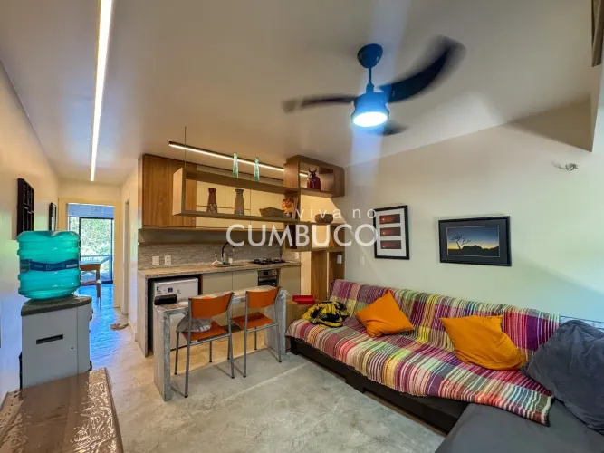 Flat com 1 dormitório à venda, 37 m² por R$ 510.000,00 - Cumbuco - Caucaia/CE
