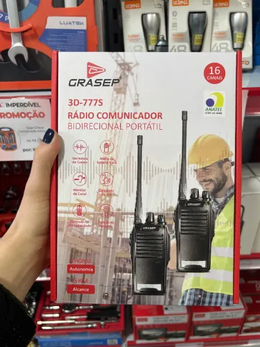Kit Rádios Walkie Talkie com fone carregador completo