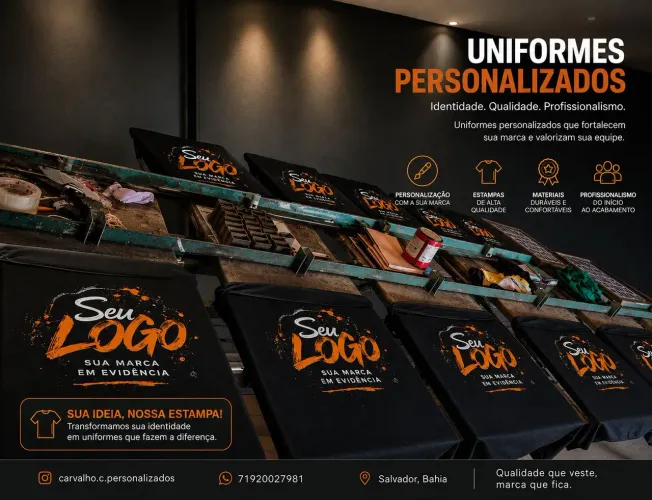 Fardamentos uniformes camisas eventos